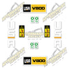 Image of USA Decal Kit Fits Caterpillar V80D Forklift  - 3M VINYL!