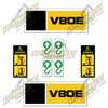 Image of USA Decal Kit Fits Caterpillar V80E Forklift  - 3M VINYL!