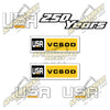 Image of USA Decal Kit Fits Caterpillar VC60D Forklift  - 3M VINYL!