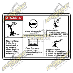 Decal Kit Fits Genie 114397 A DANGER TILT-ALARM - 3M VINYL!