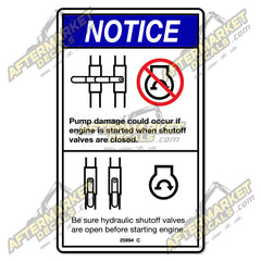 Decal Kit Fits Genie 25994 C Shutoff Valve  - 3M VINYL!