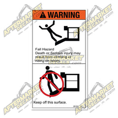 Decal Kit Fits Genie 28181 WARNING FALL HAZARD - 3M VINYL!