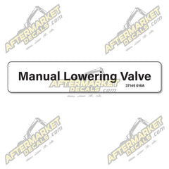 Decal Kit Fits Genie 37145 016A Manual Lowering Valve  - 3M VINYL!