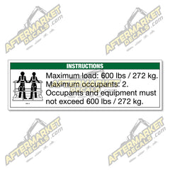 Decal Kit Fits Genie 43594 B INSTRUCTIONS CAPACITY - 3M VINYL!