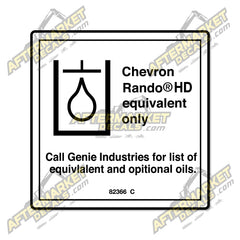 Decal Kit Fits Genie 82366 C Chevron Rando  - 3M VINYL!