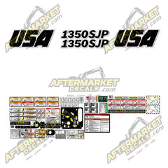 USA Decal Kit Fits JLG 1350SJP Telescopic Boom Lift - 3M VINYL!