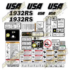 USA Decal Kit Fits JLG 1932RS Scissor Lift - 3M VINYL!