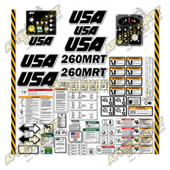 USA Decal Kit Fits JLG 260MRT Scissor Lift - 3M VINYL!