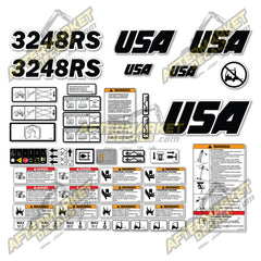 USA Decal Kit Fits JLG 3248RS Scissor Lift - 3M VINYL!