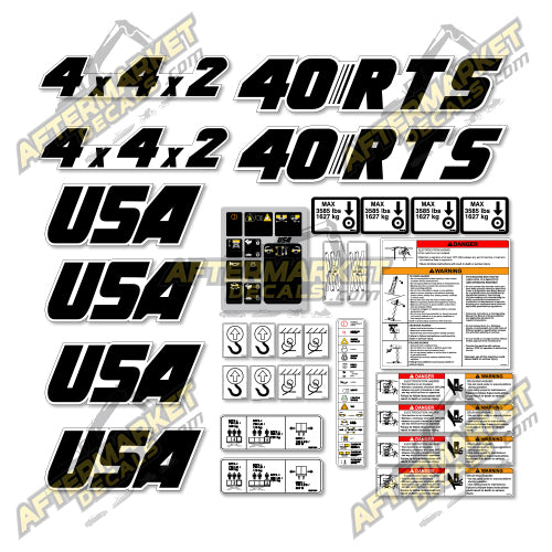 USA Decal Kit Fits JLG 40 RTS Scissor Lift - 3M VINYL!