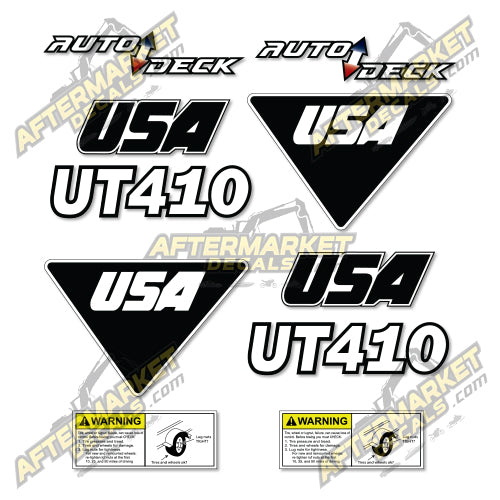 USA Decal Kit Fits JLG UT410 Trailer - 3M VINYL!