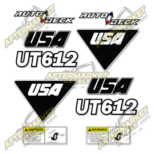 USA Decal Kit Fits JLG UT612 Trailer - 3M VINYL!